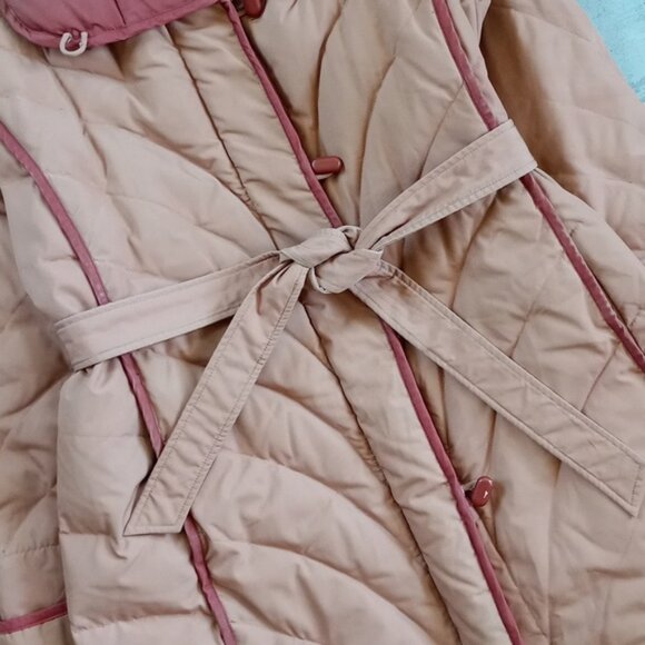 Vintage 1980s Cyclone Goose Down Shell Puffer Long Jacket - Picture 4 of 7